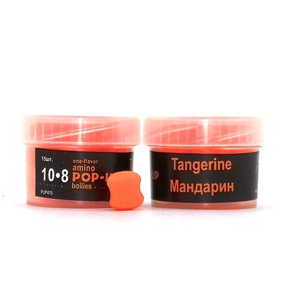 Amino POP-UPs one-flavor TANGERINE (МАНДАРИН) 10•8 мм (15 шт) PUP475 фото