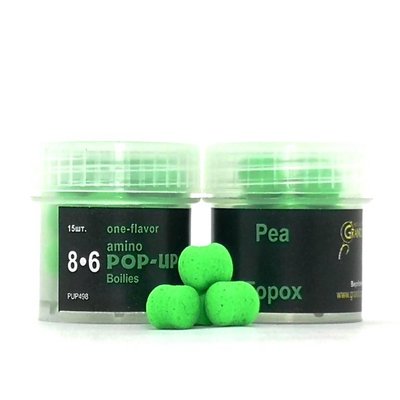 Amino POP-UPs one-flavor PEA (ГОРОХ) 8•6 мм (15 шт) PUP498 фото