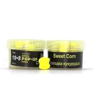 Amino POP-UPs one-flavor SWEET CORN (СОЛОДКА КУКУРУДЗА) 10•8 мм (15 шт) PUP512 фото